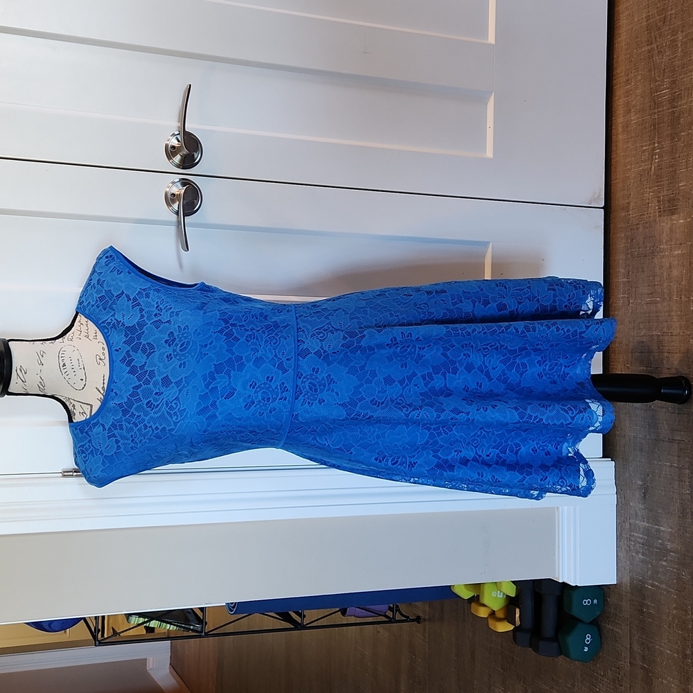 Brixon Ivy Blue Lace Dress